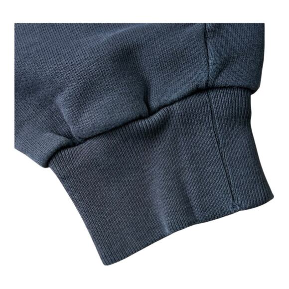 Anine Bing Washed Black Tonal Embroidered AB Sweatshirt Small - Picture 12 of 14